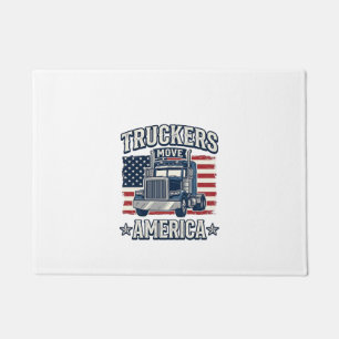 Paillasson Conception de chemise vintage pour camionneurs Ame