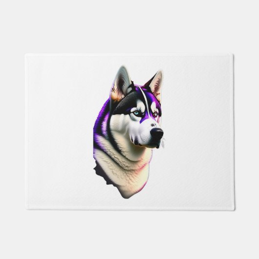 Paillasson Conception de chien Husky (Devant)