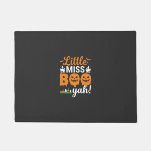 Paillasson Conception de citrouille Halloween Little Miss Boo