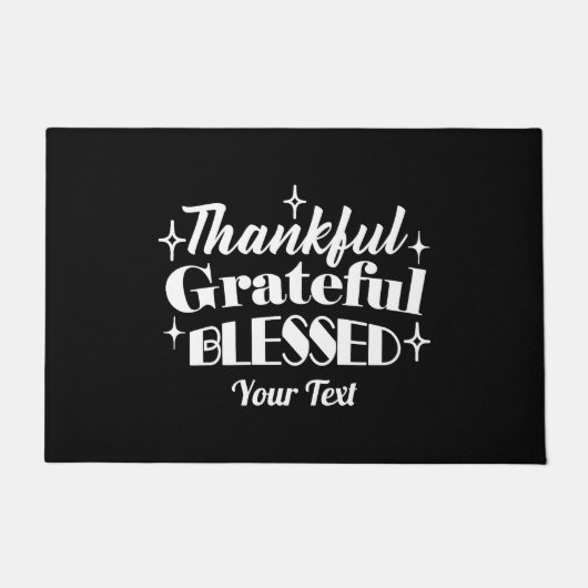 Paillasson Conception de devis d'action de grâce modifiable (Devant)
