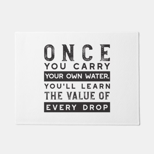 Paillasson Conception de devis de sagesse - Valeur de chaque (Devant)