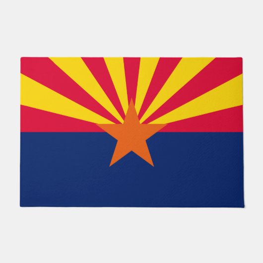 Paillasson Conception de drapeau d'état de l'Arizona (Devant)