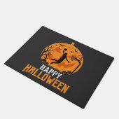 Paillasson Conception de dunk de basket-ball Halloween citrou (Incliné)