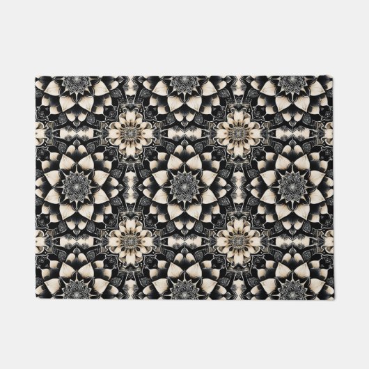 Paillasson Conception de mandala floral orné (Devant)