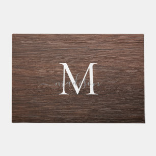 Paillasson Conception de nom à monogramme élégant - Écriture