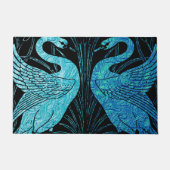 Paillasson conception de nouveau d'art élégant, sarcelle (Devant)