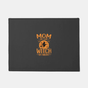 Paillasson Conception de sorcière de maman Halloween
