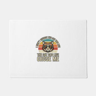 Paillasson Conception de T-Shirt Vintage Cat Dad Life Chose M