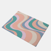 Paillasson Conception d'ondes rétrogrades modernes multicolor (Incliné)