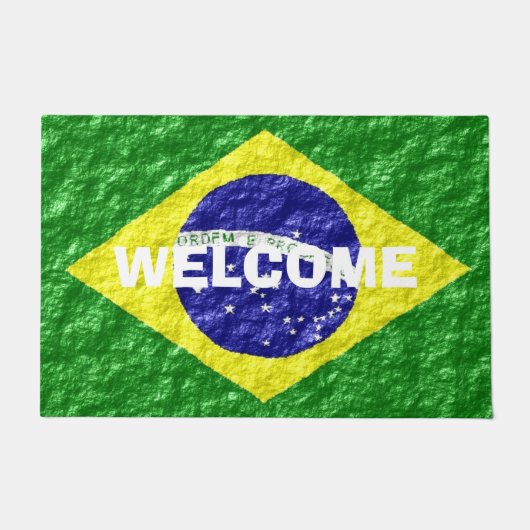 Paillasson Conception du drapeau brésilien (Devant)