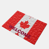 Paillasson Conception du drapeau canadien (Incliné)