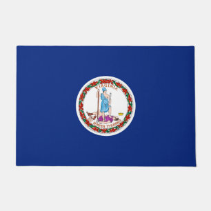 Paillasson Conception du drapeau de l'État de Virginie