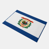 Paillasson Conception du drapeau de l'État de Virginie-Occide (Incliné)