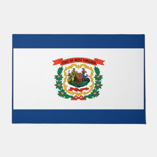 Paillasson Conception du drapeau de l'État de Virginie-Occide (Devant)