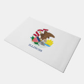 Paillasson Conception du drapeau de l'Illinois (Incliné)