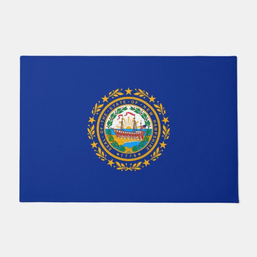 Paillasson Conception du drapeau d'état du New Hampshire (Devant)