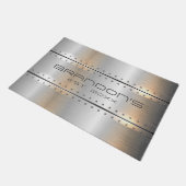 Paillasson Conception géométrique gris argent (Incliné)