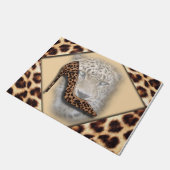Paillasson conception léopard à talon et visage (Incliné)