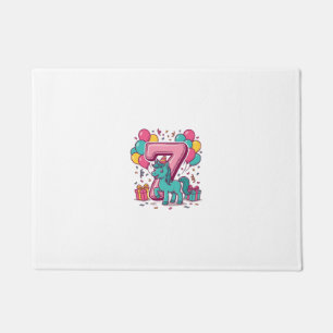 Paillasson Conception vectorielle de poney mignon pour la fêt