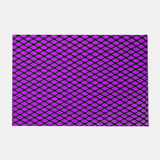 Paillasson Conception violette et noire (Devant)
