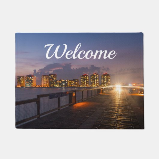 Paillasson Conduite Sur Navarre Beach Pier Welcome Doormat (Devant)