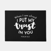 Paillasson Confiance dans l'obscurité Quand j'ai peur, je met (Devant)