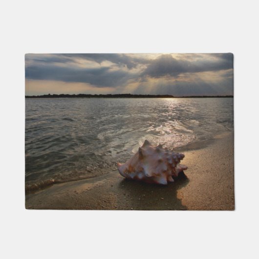 Paillasson Conque Shell à la plage | St Augustine, la Floride (Devant)