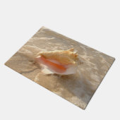 Paillasson Conque Shell en sable sur la plage tropicale (Incliné)