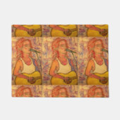 Paillasson contrainte du microphone bleu (Devant)