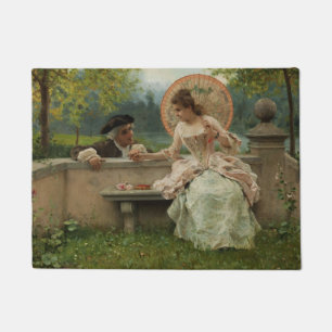Paillasson Conversation romantique dans le parc