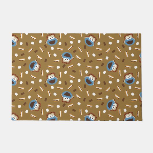 Paillasson Cookie Monster S'mores Motif (Devant)