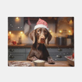 Paillasson Cookies de Noël allemands à pois courts (Devant)