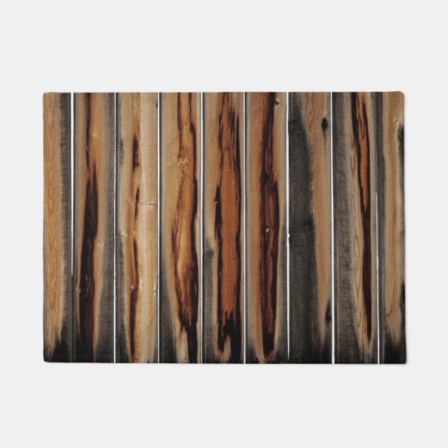 Paillasson Cool de texture de clôture en bois unique (Devant)