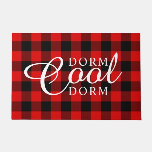 Paillasson Cool Dorm Dorm Rustique Cabine Bloc Carrés (Devant)