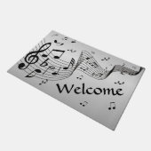 Paillasson Cool Music Notes Bienvenue (Incliné)