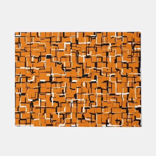 Paillasson COOL Orange Noir Blanc (Devant)