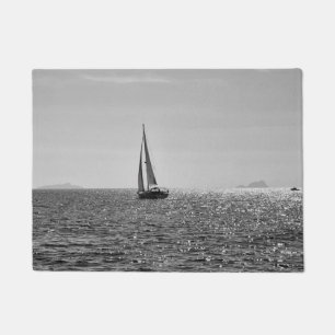 Paillasson Cool photo moderne bateau à voile en été