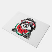 Paillasson Cool Sloth Manger de la pastèque (Incliné)