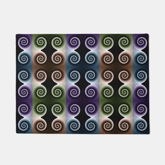 Paillasson COOL spirale colorée Motif Abstrait (Devant)