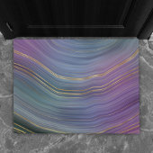 Paillasson Cool Strata | Belle Agate bleu violet et or