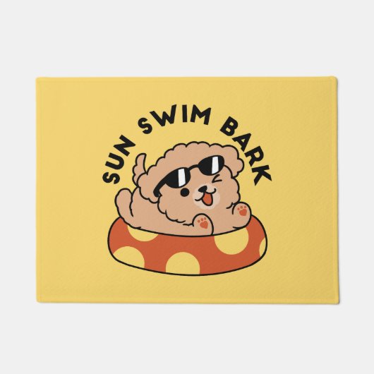 Paillasson Cool Summer Chien Flottant - Jolie Puppy Pool Part (Devant)