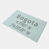 Paillasson Coordonnées de la latitude et de la longitude de B (Incliné)