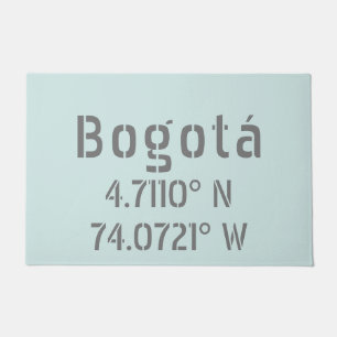 Paillasson Coordonnées de latitude et de longitude de Bogotá