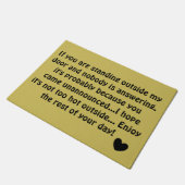 Paillasson Copie sarcastique de citation hilare (Incliné)