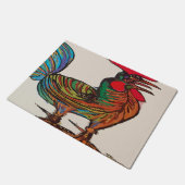 Paillasson Coq Abstrait (Incliné)