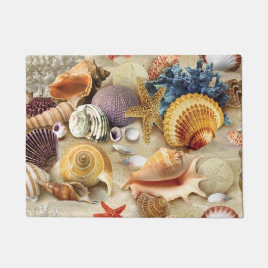 Paillasson Coques de mer sur la plage (Devant)