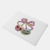 Paillasson Coquette Citrouille cerises Halloween (Incliné)