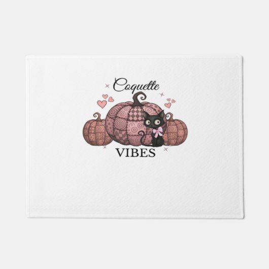 Paillasson Coquette Citrouille rose Chat classique T-shirt (Devant)