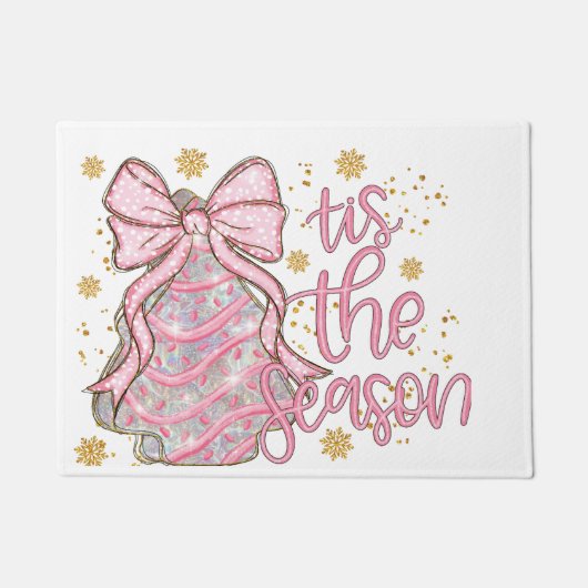 Paillasson Coquette Gâteau de Noël C'est la saison (Devant)