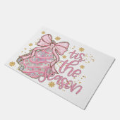 Paillasson Coquette Gâteau de Noël C'est la saison (Incliné)